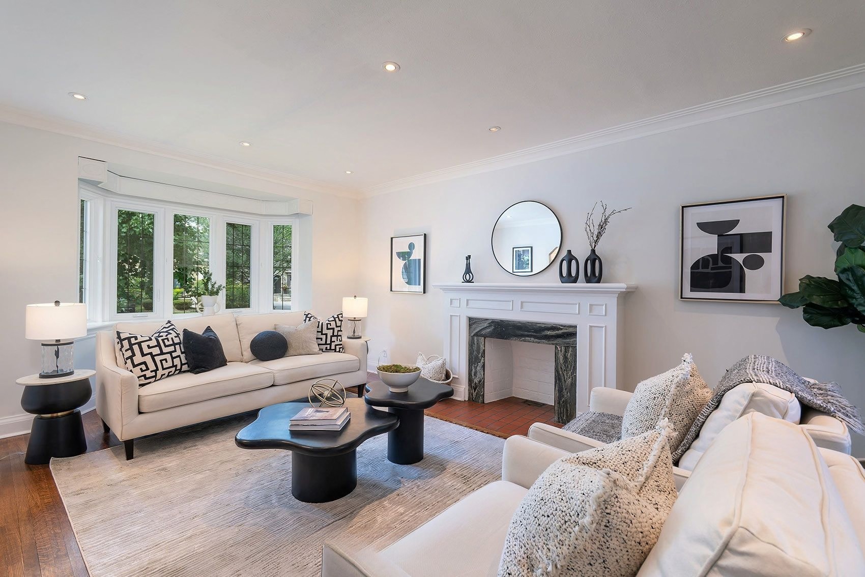 Living Room 351 - Detached Home in  Toronto. Sold for $1.8M