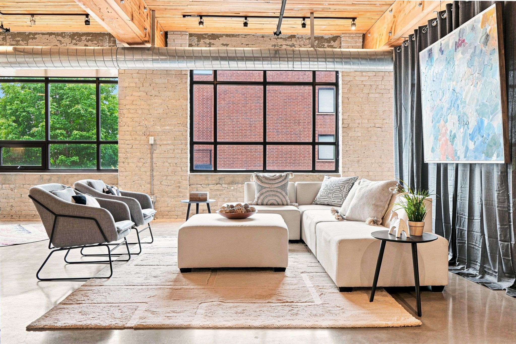 Living Room 559 - Riverdale Loft, sold for $1M