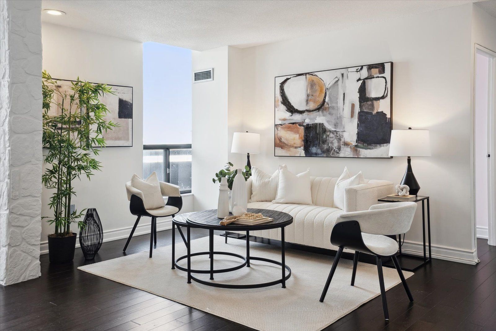 Living Room 286 - Penthouse at The Manor House, sold for $650K