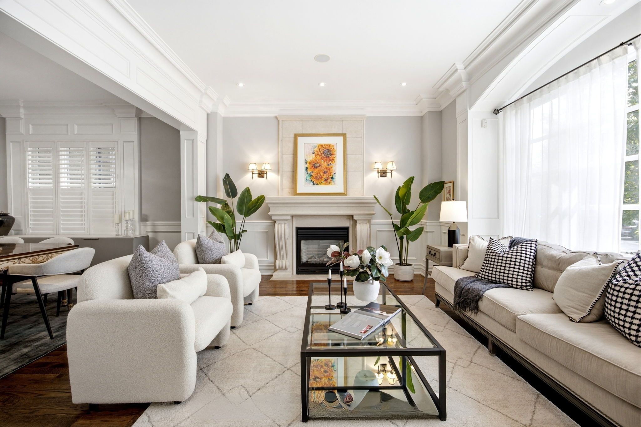 Living Room 357 - Renovated Detached Home in Bedford Park, sold for $3.6M