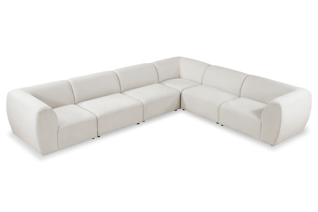 Jumbo L-shape 6-piece Sectional (3CR+3CH)
